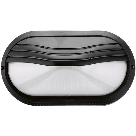 Aplique PLAFF Oval Hood IP65 E27 42W Negro