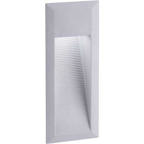 Empotrable pared BELVEDERE IP54 LED SMD AC 3W 200lm(65lm) CRI80 3000K Gris (1/3)