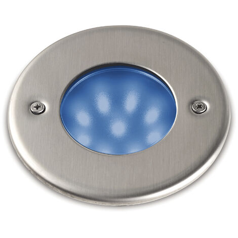Empotrable pared/suelo NAT-LED Round IP68 LED SMD Azul 1.50W CRI80 Inox