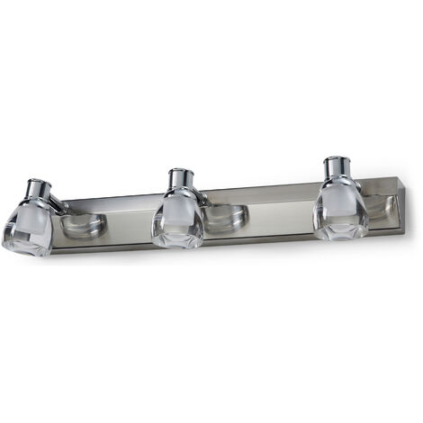 Aplique baño tilt ALF LED SMD 3x2.40W 144lm(430lm) CRI80 3000K Cromo