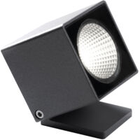 Proyector base/piqueta tilt DADO IP66 Corte de fase L,C LED COB AC 7W 680lm(476lm) CRI80 3000K 40º Antracita