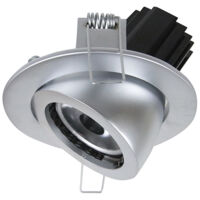 Empotrable techo tilt MINI LUNA Adjustable Round Corte de fase L,C LED COB 10.10W 1031lm(792lm) CRI97 4000K 28º Cromo mate