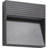 Aplique asimétrico RIMA IP65 LED SMD AC 5W 540lm(135lm) CRI80 3000K Antracita