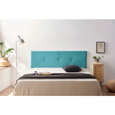 Tête de Lit Tapisée NAPOLI Aqualine 160x50x5 cm - Moonia (1/3)