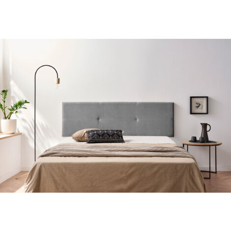 Tête de Lit Tapisée ALMA Aqualine 160x50x5 cm - Moonia (1/3)