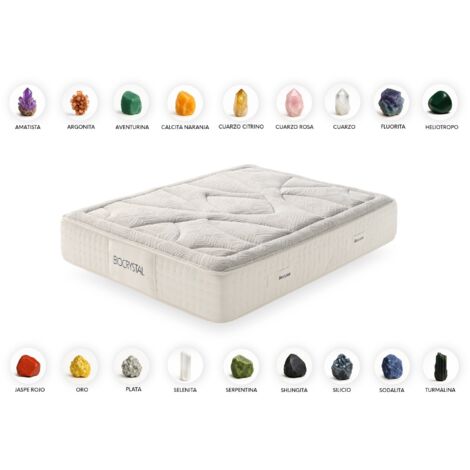 Matelas Ressorts Ensachés Biocrystal Gold Spring, 30cm, 160x200cm - Moonia (1/5)