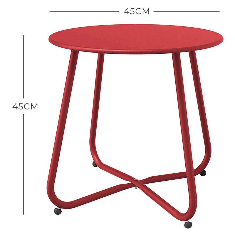 Steel patio store side table