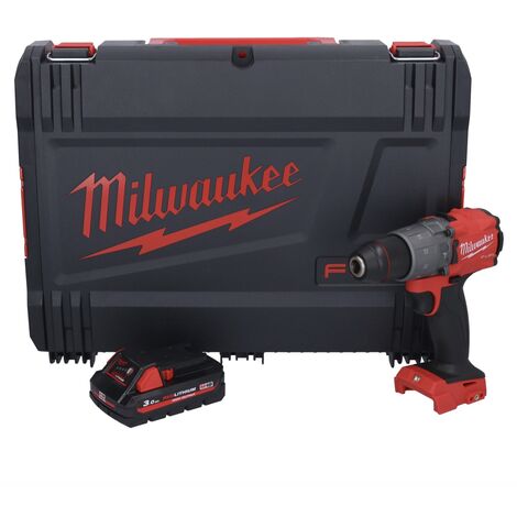 Milwaukee M18 FPD2-301X Akku 135 Schlagbohrschrauber V + HD-Box Akku 3,0 + Nm Brushless Ladegerät ohne 18 Ah 1x 