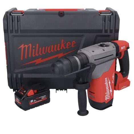 Milwaukee M18 ONEFHPX-801X Akku + Kombihammer ohne Akku 8,0 1x Ah 18 Brushless Ladegerät HD - 5,0 Box + J V