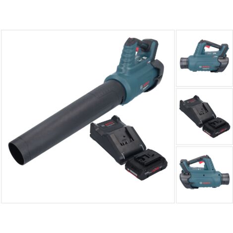 Bosch GBL 18V-750 Professional Akku Gebläse 18 V BITURBO Brushless + 1x ProCORE Akku 4,0 Ah + Ladegerät