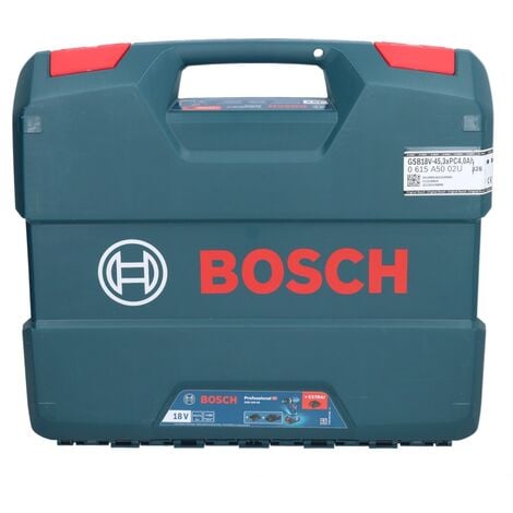 Akku Bosch Akku 45 - 1x + Professional Ladegerät 18 L-Case V 2,0 Schlagbohrschrauber Brushless Ah ohne + Nm 18V-45 GSB
