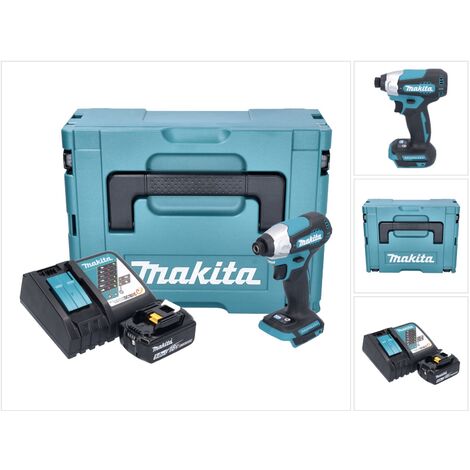 Makita DTD 157 RT1J Akku Schlagschrauber 18 V 140 Nm 1 4 Brushless 1x Akku