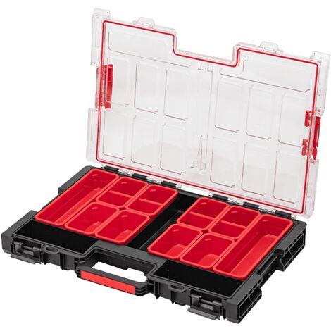 Qbrick System ONE Organizer L 2.0 stapelbar 531 x 379 x 77 mm 6 l IP 66 mit 10 Inlays