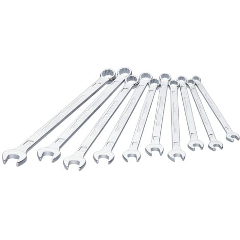 HAZET Ring-Maulschlüssel, extra lang, schlanke Bauform 600LG/10 Außen-Doppel-S