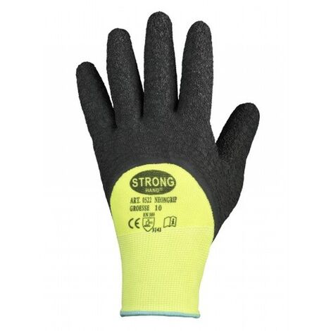 Handschuh NEONGRIP Gr.11 neongelb/schwarz EN 420,EN 388 PSA II STRONGHAND (1/5)