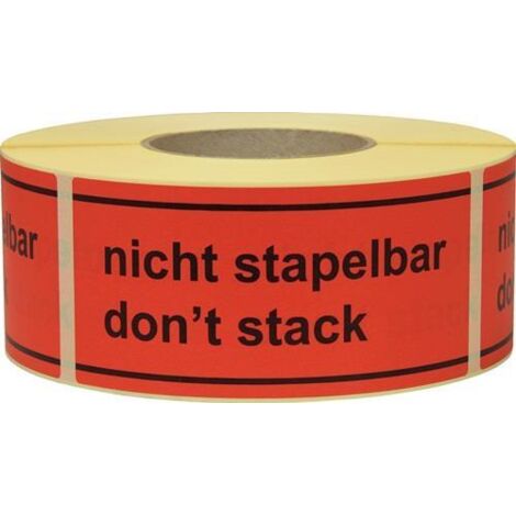 TRANSPAK Hinweisetikett Nicht stapelbar ( 3000265575 ) (1/2)