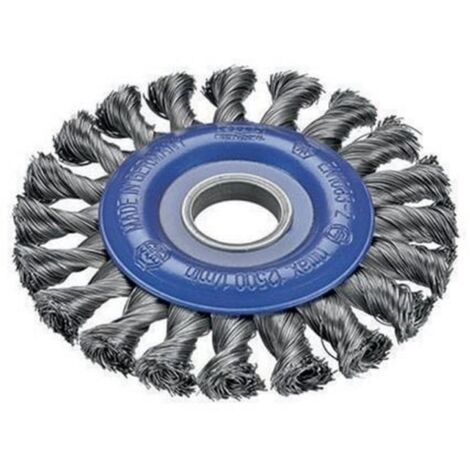 Rundbürste TÜV D125xBohrung22,2mm Draht-S.0,5mm Stahldraht gz Arb.-B.13mm