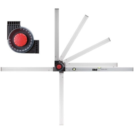 BMI Winkelmessgerät WINKELSTAR Messber.0-270Grad Schenkel-L.80x60cm - 715 060 080