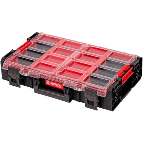 Qbrick System ONE Organizer XL 2.0 stapelbar 582 x 387 x 131 mm 13,5 l IP66 mit 6 Inlays und 6 Trennwände