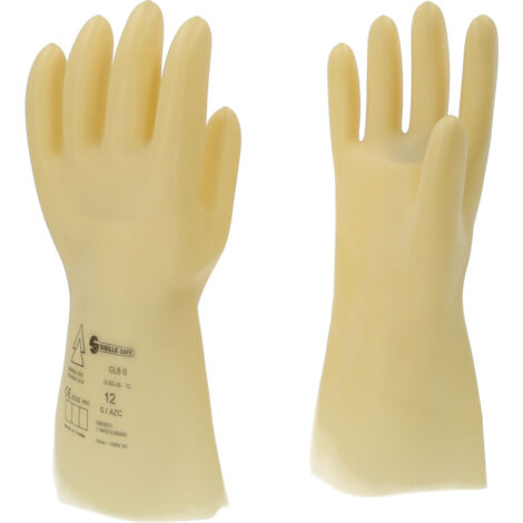 Elektriker-Schutzhandschuh mit Schutzisolierung, Größe 12, Klasse 0, weiß (1/5)