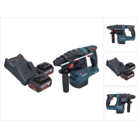 Bosch GBH 18V-22 Professional Akku Bohrhammer 18 V 1,9 J SDS Plus Brushless + 2x Akku 4,0 Ah + Ladegerät