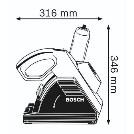 Bosch GNF 35 CA Professional Mauernutfräse 1400 W 35 mm + Koffer ...