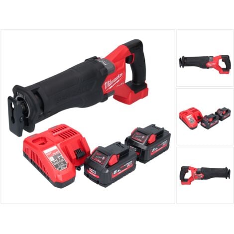 Milwaukee M18 FSZ 552 Akku Recipro Säbelsäge 18 V Brushless 2x Akku 5 5 Ah Ladegerät