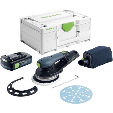 Festool ETSC 2 150-Basic Akku Exzenterschleifer 18 V 150 mm Brushless + 1x Akku 3,0 Ah + Systainer - ohne Ladegerät