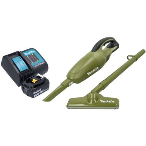 Makita DCL 180 SMO Akku Staubsauger 18 V 0,65 l Olive Outdoor Adventure Serie + 1x Akku 4,0 Ah + Ladegerät