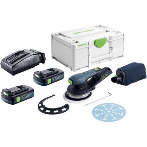 Festool ETSC 2 150-Basic Akku Exzenterschleifer 18 V 150 mm Brushless + 2x Akku 3,0 Ah + Ladegerät + Systainer
