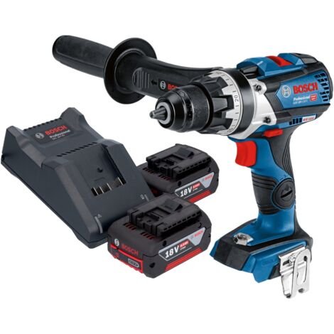 Bosch GSR 18V-110 C Professional Akku Bohrschrauber 18 V 110 Nm Brushless + 2x Akku 4,0 Ah + Ladegerät