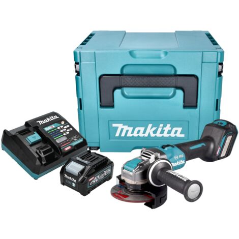 Makita GA 041 GM101 Akku Winkelschleifer 40 V max. 125 mm X-LOCK Brushless + 1x Akku 4,0 Ah + Ladegerät + Makpac (1/5)