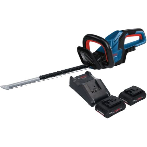 Bosch GHE 18V-50 Professional Akku Heckenschere 18 V 50 cm Brushless + 2x ProCORE Akku 4,0 Ah + Ladegerät