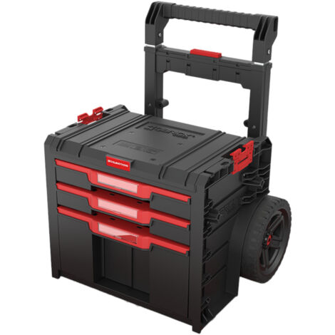 Toolbrothers RHINO L Drawer 3 Cart Plus ECO - Mobiler Schubladen Werkzeugkoffer 2x 4,5 l 12 l mit Doppelteleskopgriff (1/5)