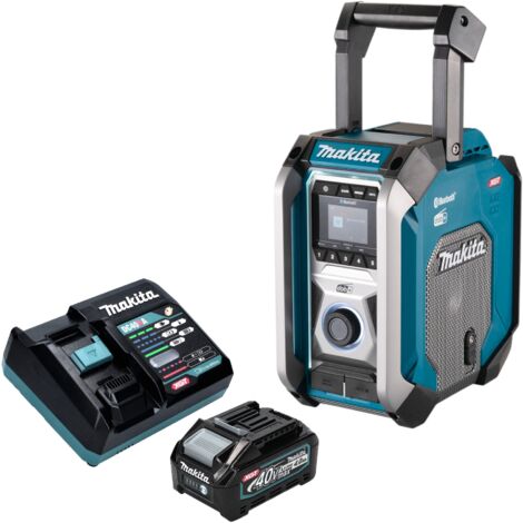 Makita MR 007 GM101 Akku Baustellenradio 12 - 40 V max. Bluetooth DAB+ USB + 1x Akku 4,0 Ah + Ladegerät (1/5)