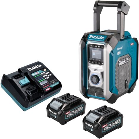 Makita MR 007 GM201 Akku Baustellenradio 12 - 40 V max. Bluetooth DAB+ USB + 2x Akku 4,0 Ah + Ladegerät (1/5)