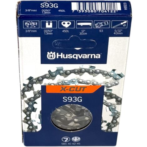 Husqvarna X-CUT S93G Sägekette 40 cm 3/8" 1,3 mm ( 585404256 ) für Kettensäge