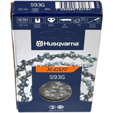 Husqvarna X-CUT S93G Sägekette 30 cm 3/8" 1,3 mm ( 585404245 ) für Kettensäge