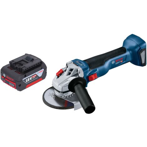 Bosch GWS 18V-10 Professional Akku Winkelschleifer 18 V 125 mm Brushless + 1x Akku 4,0 Ah - ohne Ladegerät