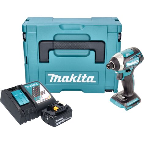 Makita DTD 154 RG1J Akku Schlagschrauber 18 V 175 Nm 1/4" Brushless + 1x Akku 6,0 Ah + Ladegerät + Makpac (1/5)