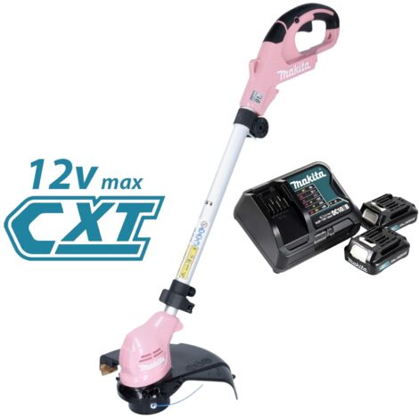Makita UR 100 DSA2P Akku Rasentrimmer 12 V max. 260 mm pink + 2x Akku 2,0 Ah + Ladegerät (1/5)
