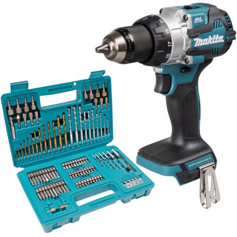 Makita DHP 489 Z Akku Schlagbohrschrauber 18 V 73 Nm Brushless + 102 tlg. Bit Bohrer Set - ohne Akku, ohne Ladegerät (1/4)