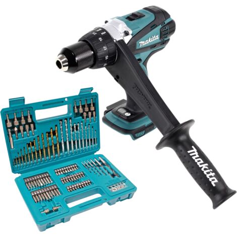 Makita DDF 458 Z Akku Bohrschrauber 18 V 91 Nm + 102 tlg. Bit Bohrer Set - ohne Akku, ohne Ladegerät (1/4)