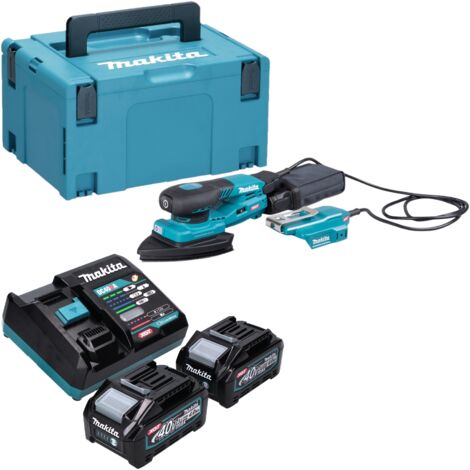 Makita BO 006 CGM201 Akku Deltaschleifer 40 V max. 100 x 150 mm 3,0 mm Hub Brushless + 2x Akku 4,0 Ah + Ladegerät + Makpac (1/5)