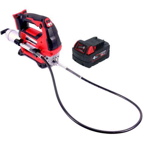 Milwaukee M18 GG-401 Akku Fettpresse 18 V 690 bar + 1x Akku 4,0 Ah - ohne Ladegerät (1/4)
