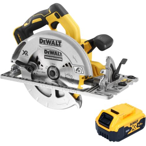 DeWalt DCS 572 N Akku Handkreissäge 18 V 184 mm Brushless + 1x Akku 5,0 Ah - ohne Ladegerät (1/4)