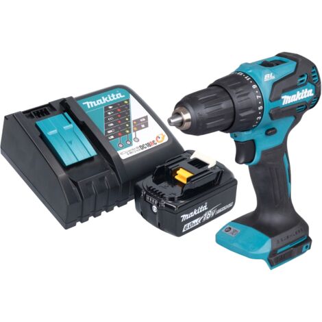 Makita DHP 490 RG1 Akku Schlagbohrschrauber 18 V 65 Nm Brushless + 1x Akku 6,0 Ah + Ladegerät (1/5)