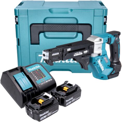 Makita DFR 552 SFJ Akku Magazinschrauber 18 V 25 - 55 mm Brushless + 2x ...