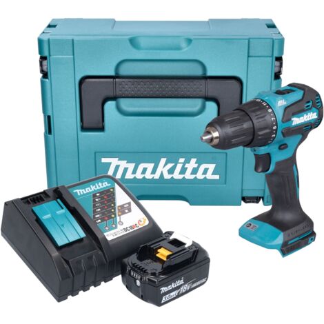 Makita DHP 490 RF1J Akku Schlagbohrschrauber 18 V 65 Nm Brushless + 1x Akku 3,0 Ah + Ladegerät + Makpac (1/5)