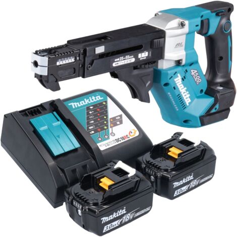 Makita DFR 552 RF Akku Magazinschrauber 18 V 25 - 55 mm Brushless + 2x ...